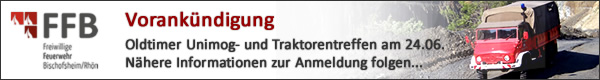 Oldtimer Unimog und Traktorentreffen Feuerwehr bischofsheim